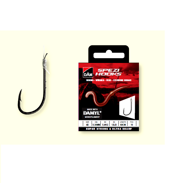 CARLIG LEGAT SPEZI WORMS NR 10 0,18MM 60CM 10BUC PL marime DAM