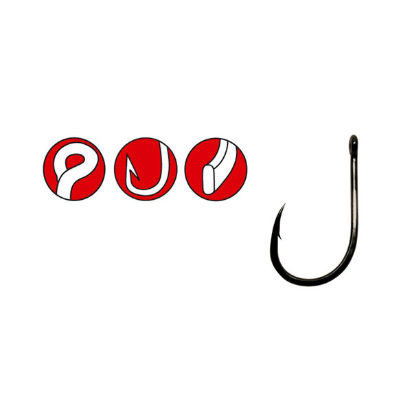 CARLIGE POWER CARP RING EYE 10BUC PL nr 12 GAMAKATSU