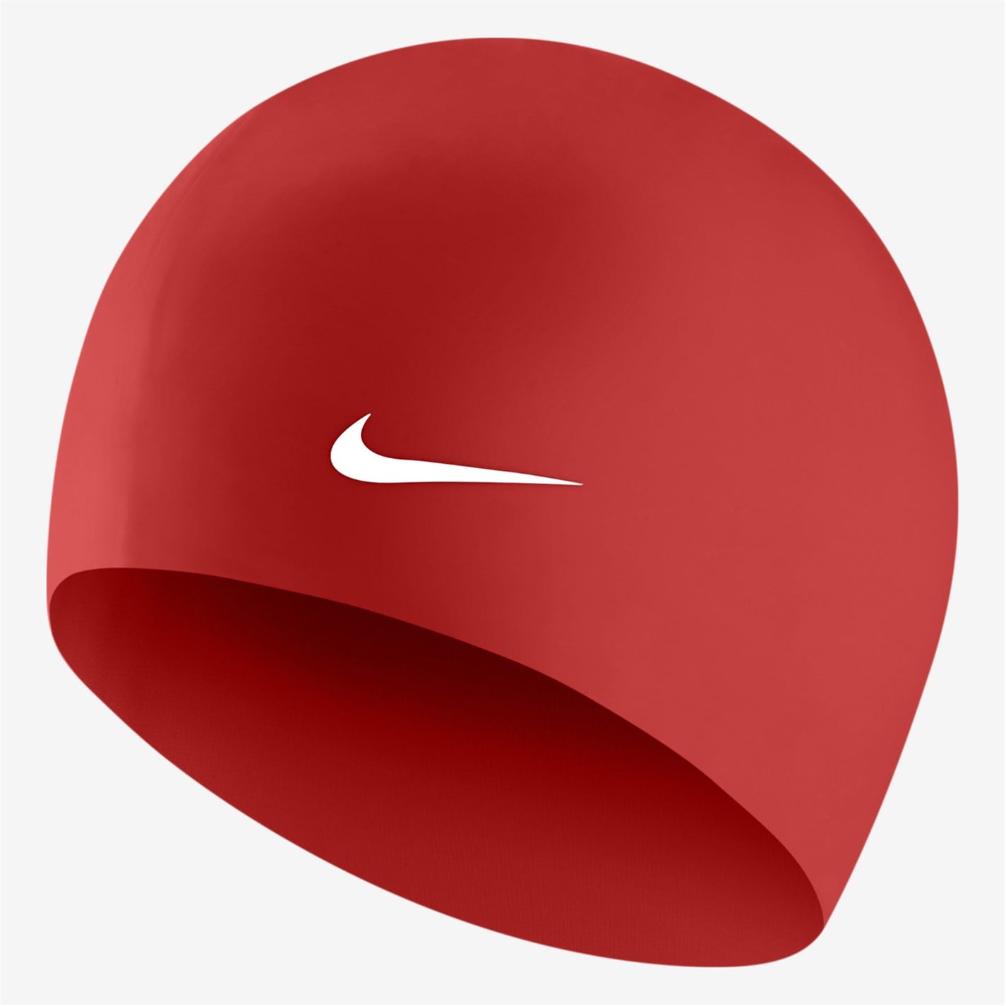 Casca inot silicon Nike Solid pentru adulti university rosu