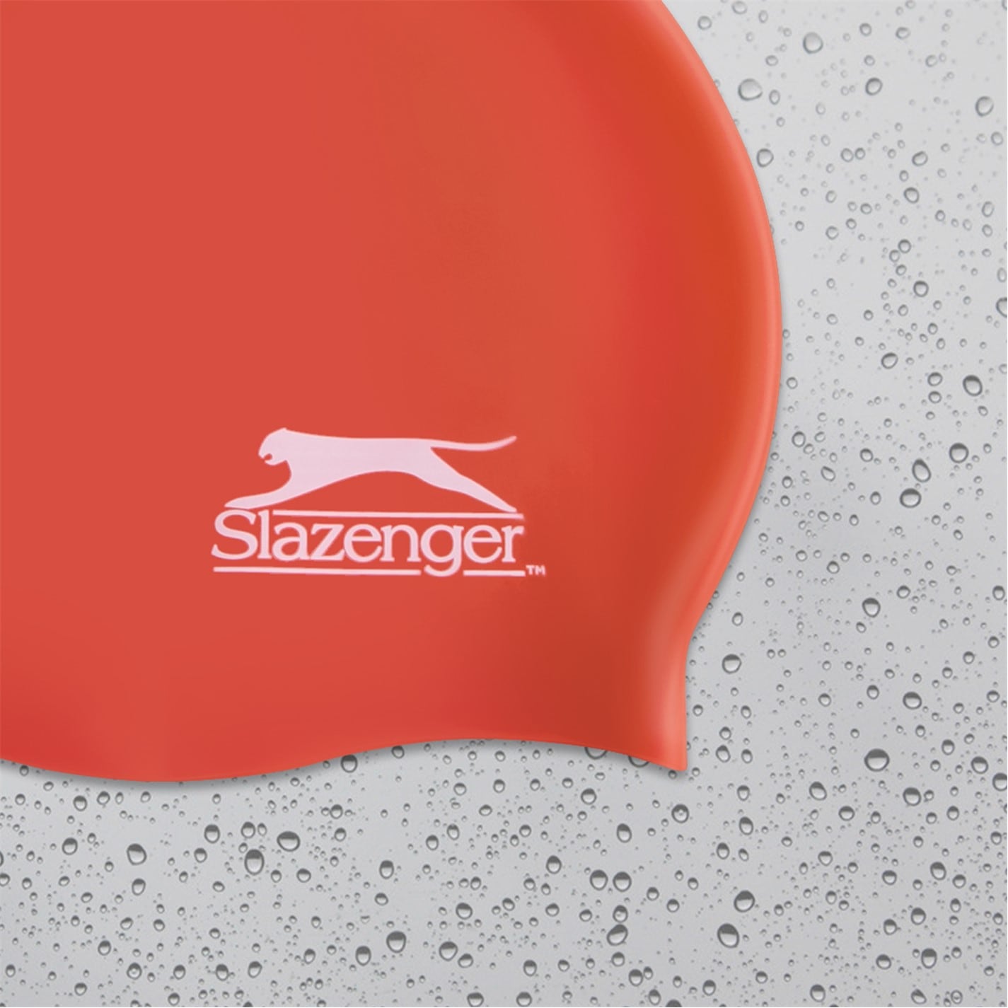 Casca de Inot Slazenger Silicone pentru adulti rosu