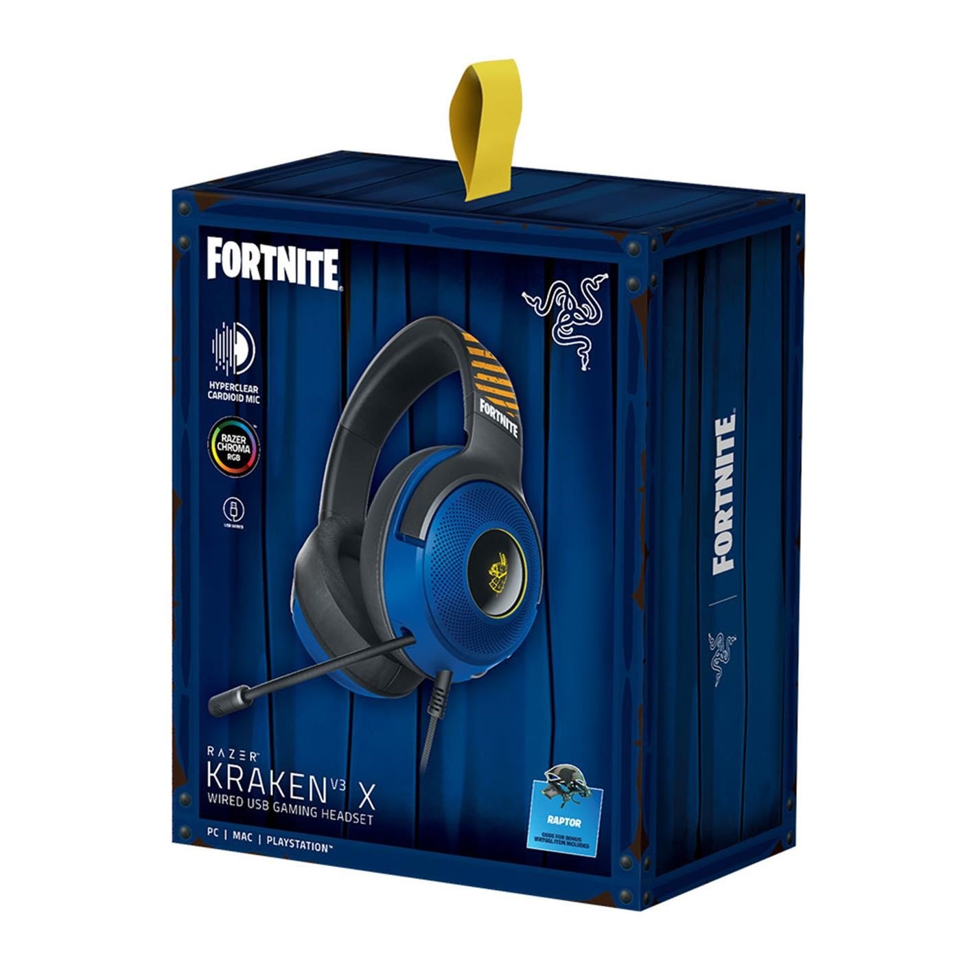 Casti Razer Kraken V3 X - Fortnite Edition Wired PC Gaming