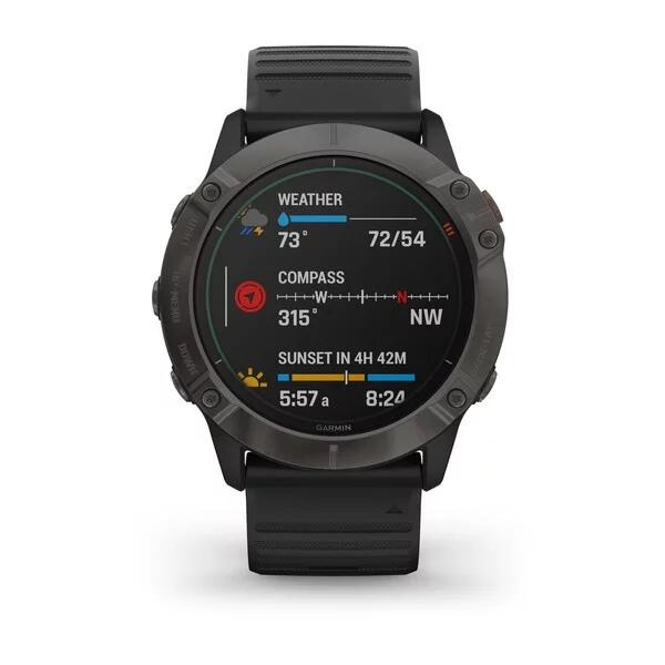 CEAS FENIX 6X PRO SOLAR CARBON negru 51MM GARMIN