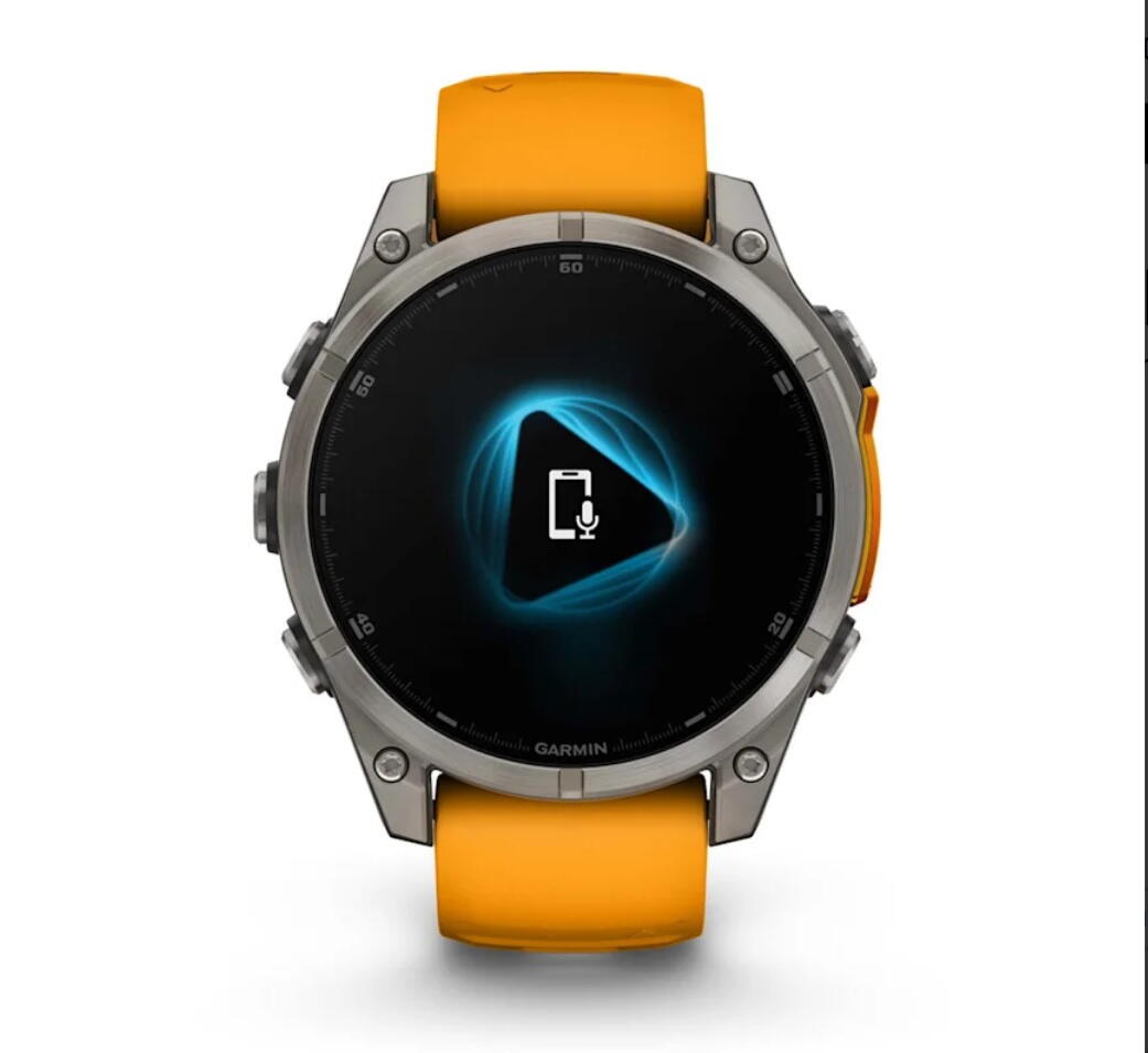 CEAS FENIX 8 AMOLED SAPPHIRE SPARK portocaliu GRAPHITE TI BARE 47MM EMEA GARMIN