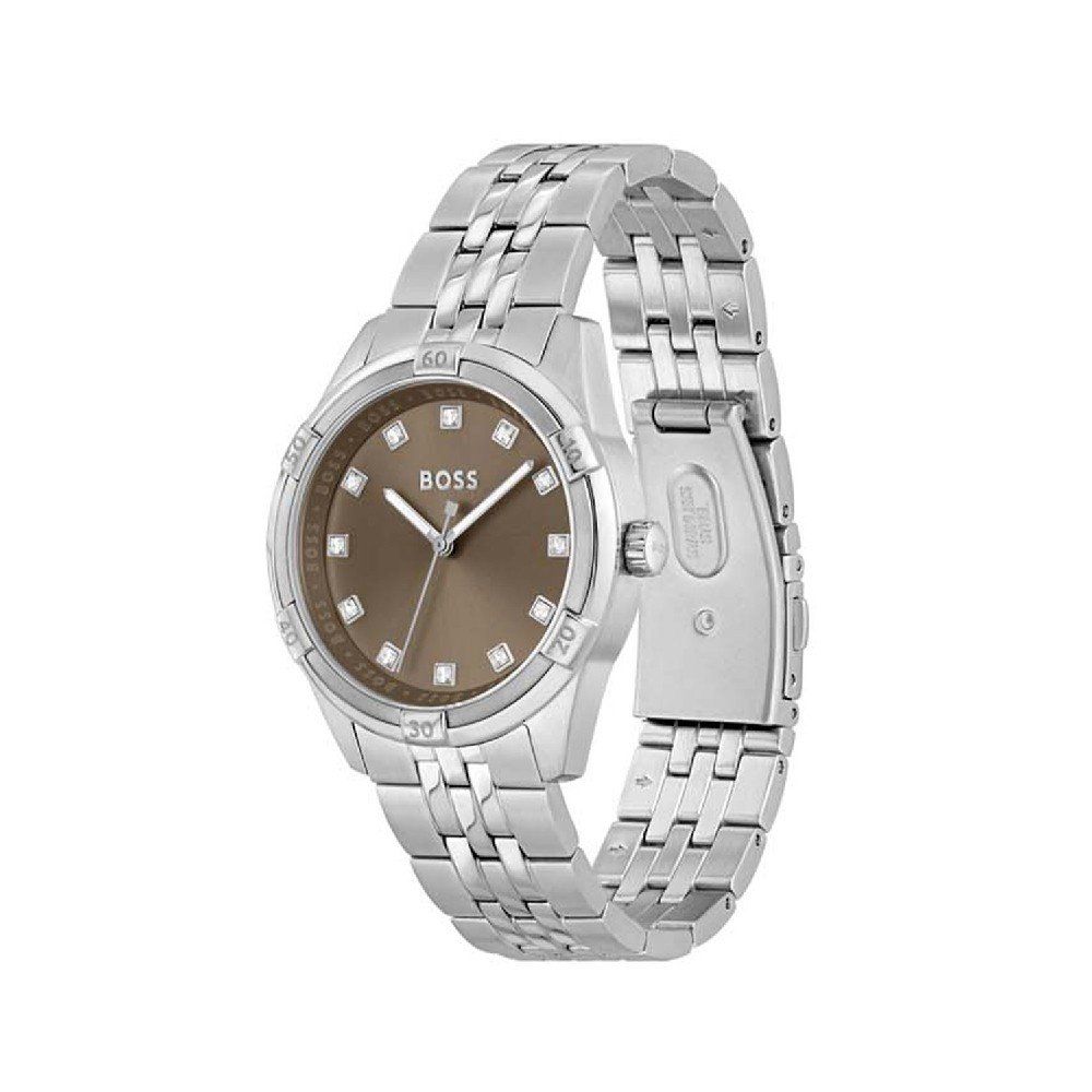 Ceas QUARTZ HUGO BOSS 1502699 pentru Femei gri maro