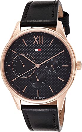 Ceas QUARTZ MAN TOMMY HILFIGER 1791419 negru maro