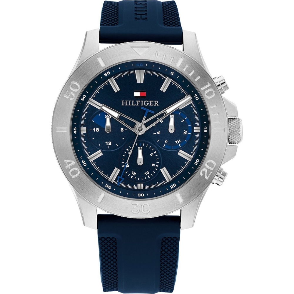 Ceas QUARTZ MAN TOMMY HILFIGER 1792112 argintiu bleumarin albastru