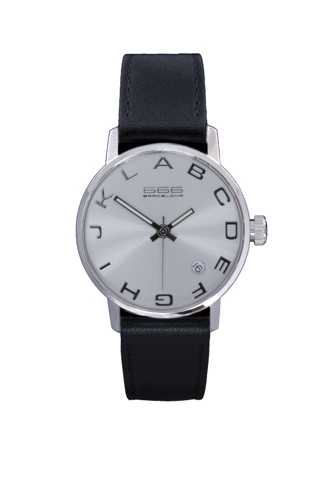 Ceas QUARTZ UNISEX 666BARCELONA 666-270 argintiu negru