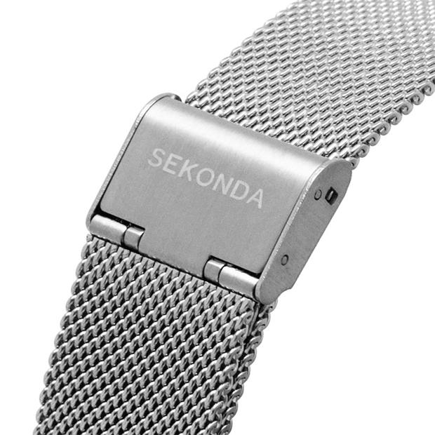 Ceas Sekonda Nordic 40mm argintiu Round Case alb Dial