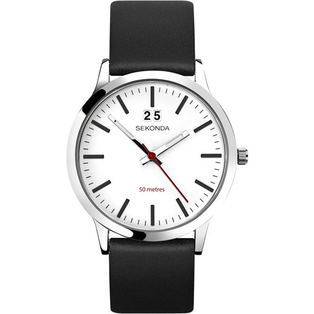 Ceas Sekonda Nordic 40mm argintiu Round Case alb Dial