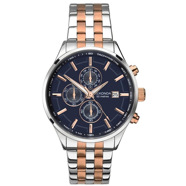 Ceas Sekonda Momentum 44mm Two Tone Round Case bleumarin Dial