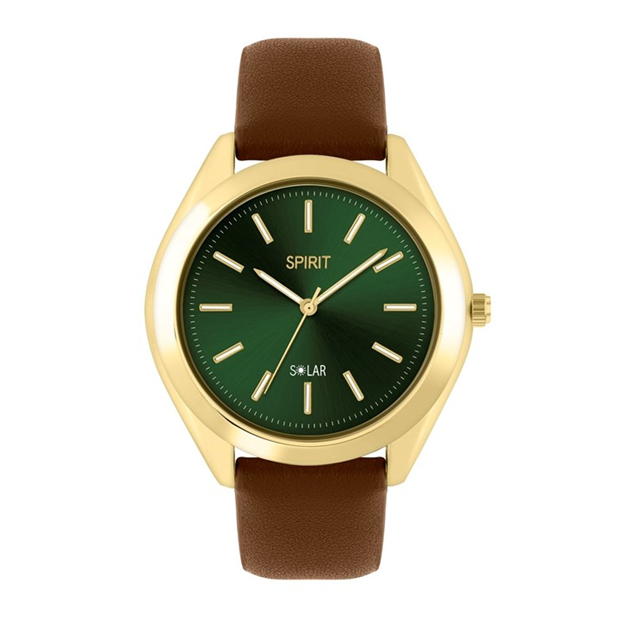 Ceas Spirit Spirit Gents Solar maro Strap verde Dial gld