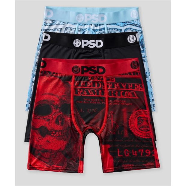 Chiloti Boxeri Lenjerie PSD Ben & Bones 3pack multicolor