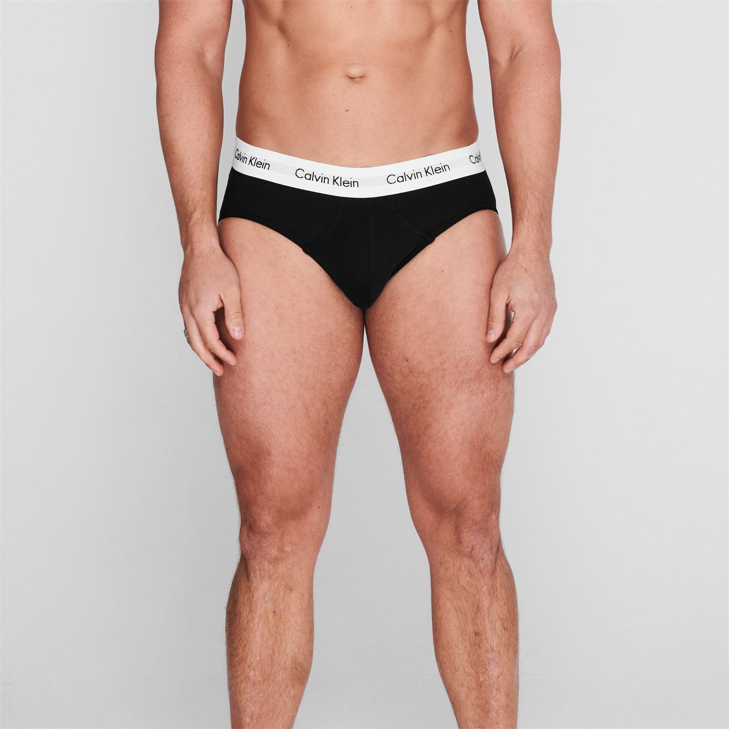 Chiloti Set de 3 Calvin Klein alb negru gri