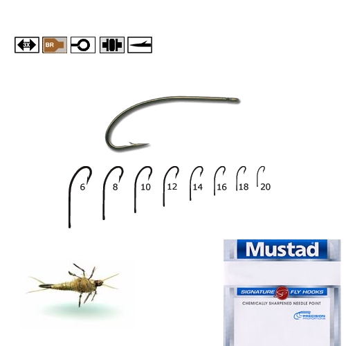 CIRLIG BR,FORJAT,TIJA LUNGA CURBA, PT MUSCA MUSTAD