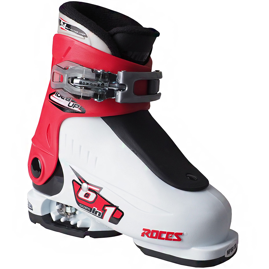 Clapari ski Roces Idea Up alb-rosu-negru 450490 15 pentru copii