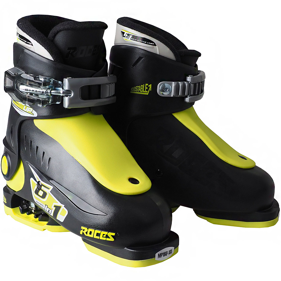 Clapari ski Roces Idea Up negru-lime 450490 18 pentru copii