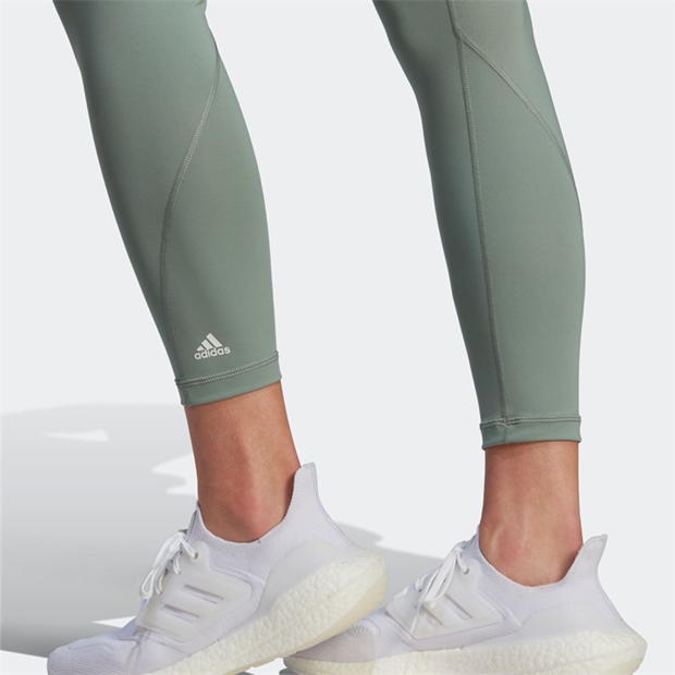 Colanti adidas antrenament 7/8 pentru femei argintiu verde