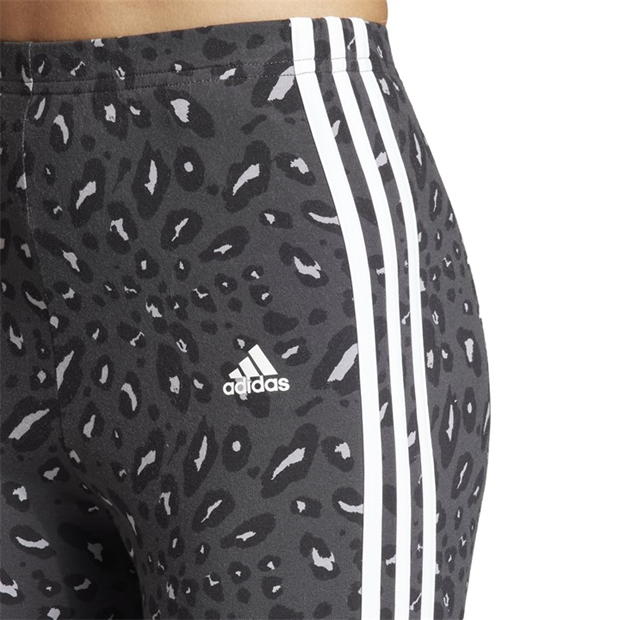 Colanti adidas Essentials 3 cu dungi pentru femei animal multicolor