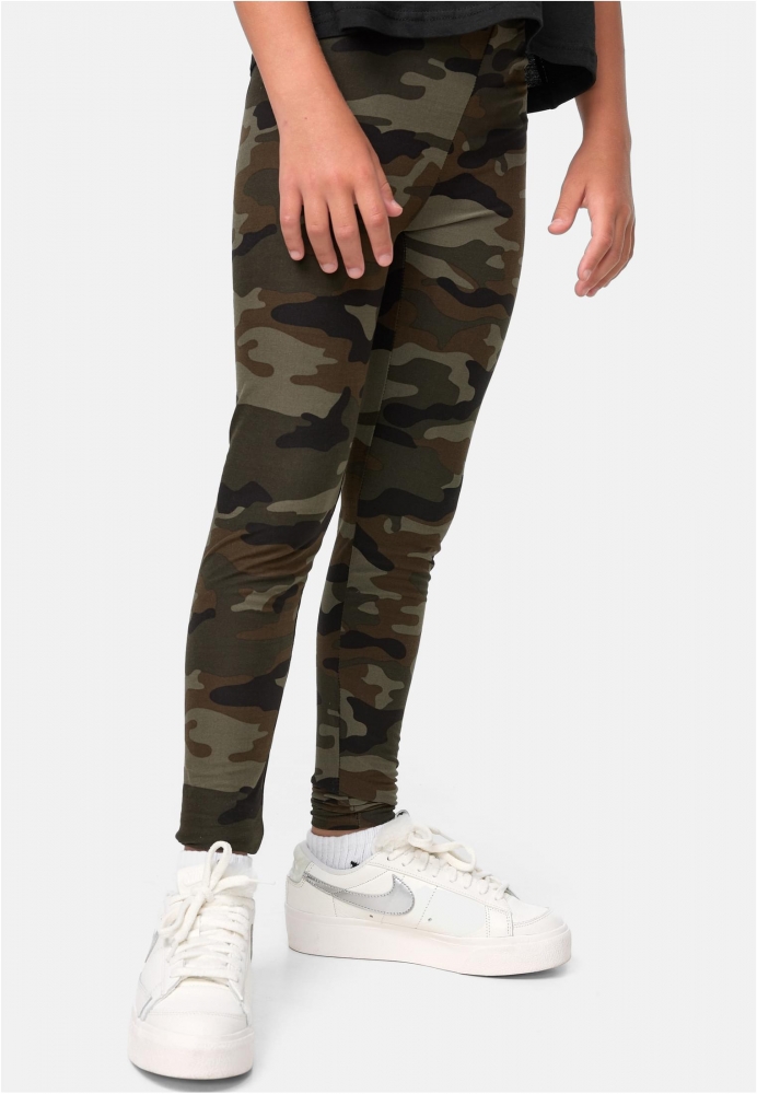 Colanti Camo pentru fete wood camuflaj Urban Classics