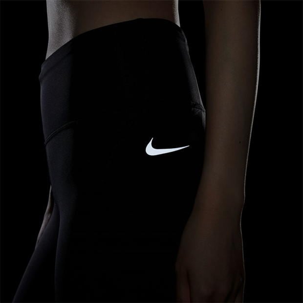 Colanti Nike Epic Fast alergare pentru femei negru argintiu