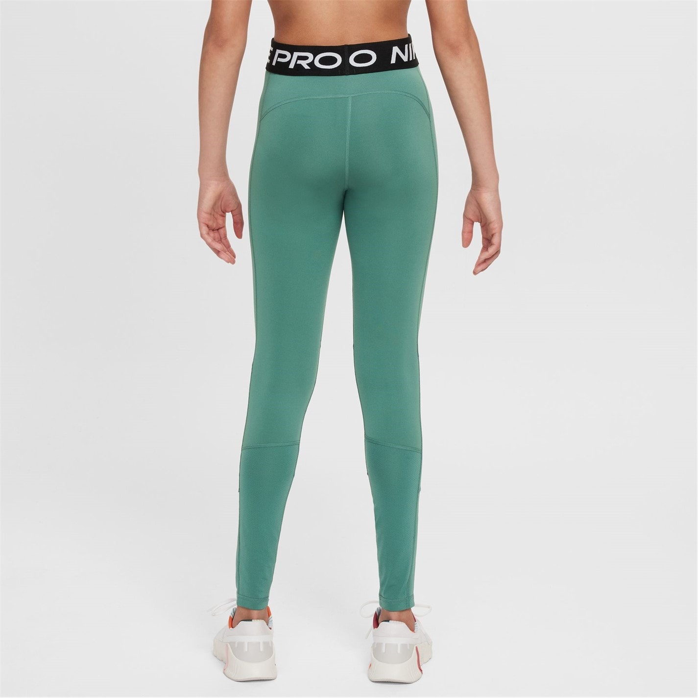 Colanti Nike Pro pentru fete verde negru