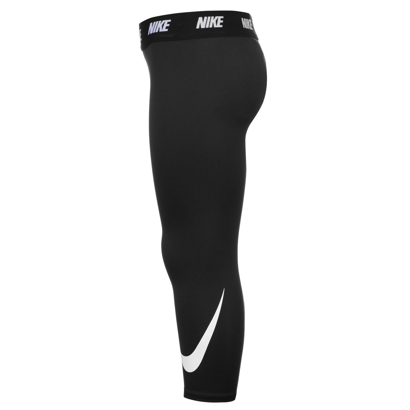 Colanti Nike Swoosh pentru fete pentru Bebelusi negru