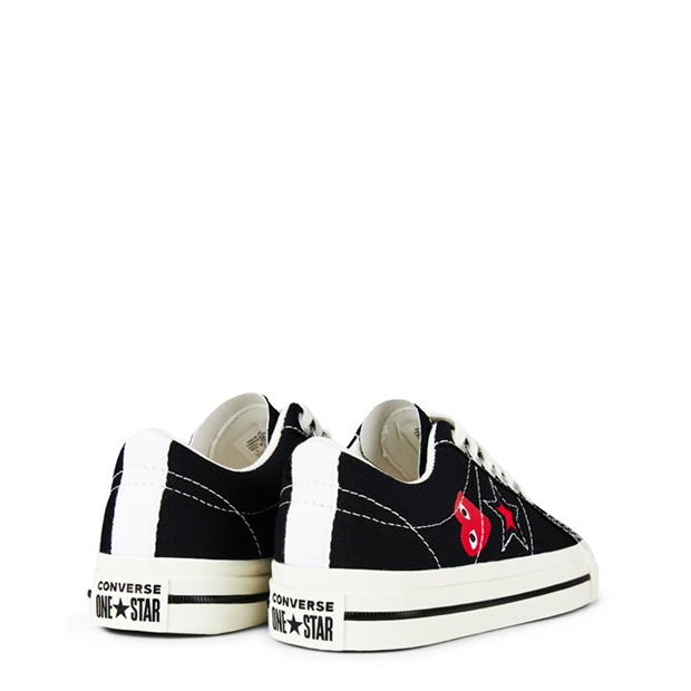 COMME DES GARCONS PLAY Comme One Star LT femei negru