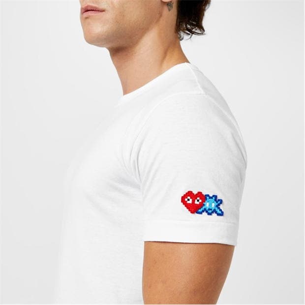 COMME DES GARCONS PLAY Comme SpaceHrt Slv T barbati alb