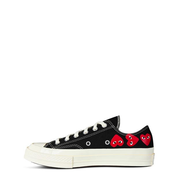 COMME DES GARCONS PLAY Multi Hearts-Print Low-Top Sneakers negru