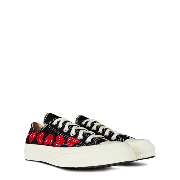 COMME DES GARCONS PLAY Multi Hearts-Print Low-Top Sneakers negru