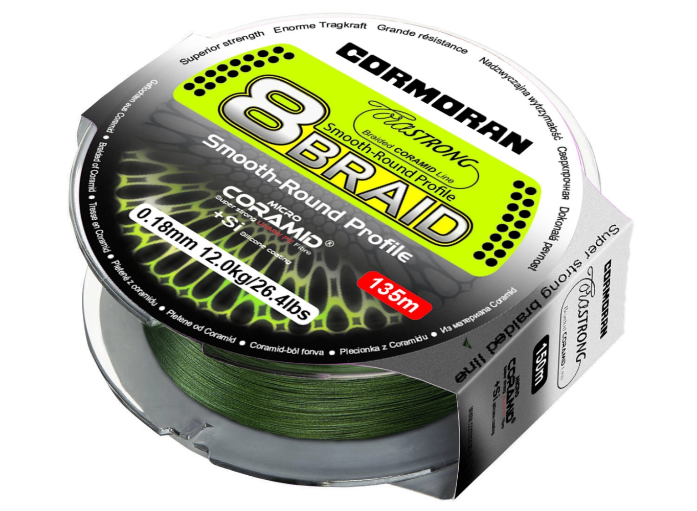 CORASTRONG 8BRAID VERDE 020MM 15,1KG 135M CORMORAN