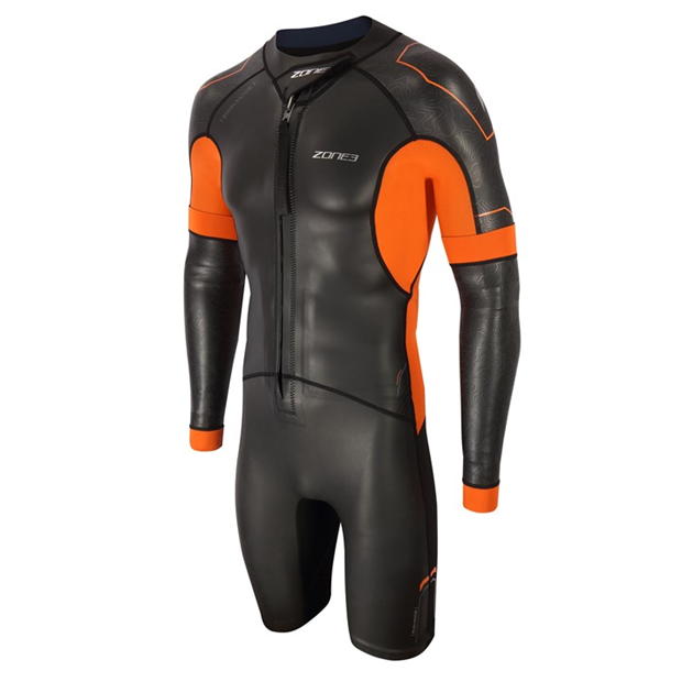 Costum de Inot Zone3 Versa Multi Sport negru portocaliu