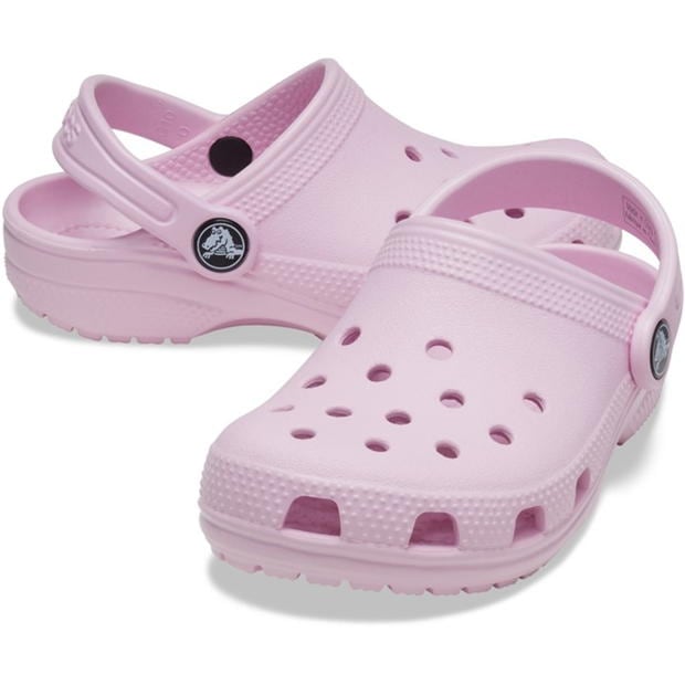 Papuci cauciuc Crocs clasic pentru Bebelusi bej roz