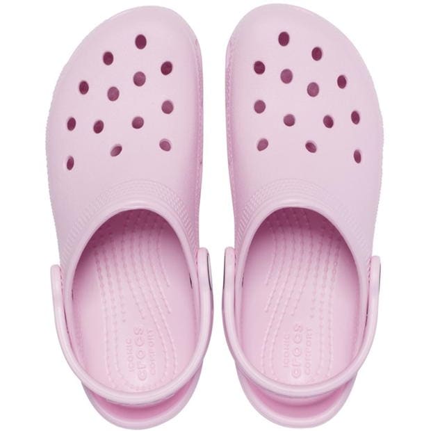 Papuci cauciuc Crocs clasic pentru Bebelusi bej roz