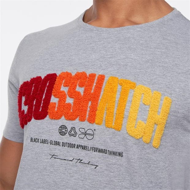 Tricou Crosshatch pentru barbati gri