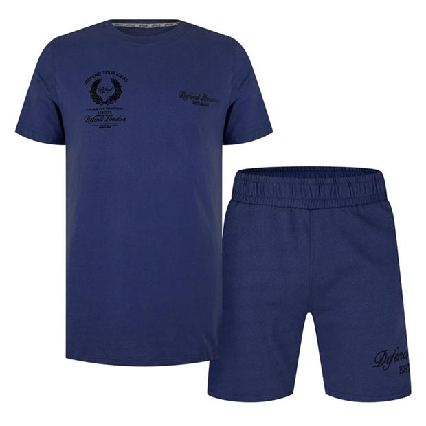 DFND London L Embr Short/T pentru barbati bleumarin