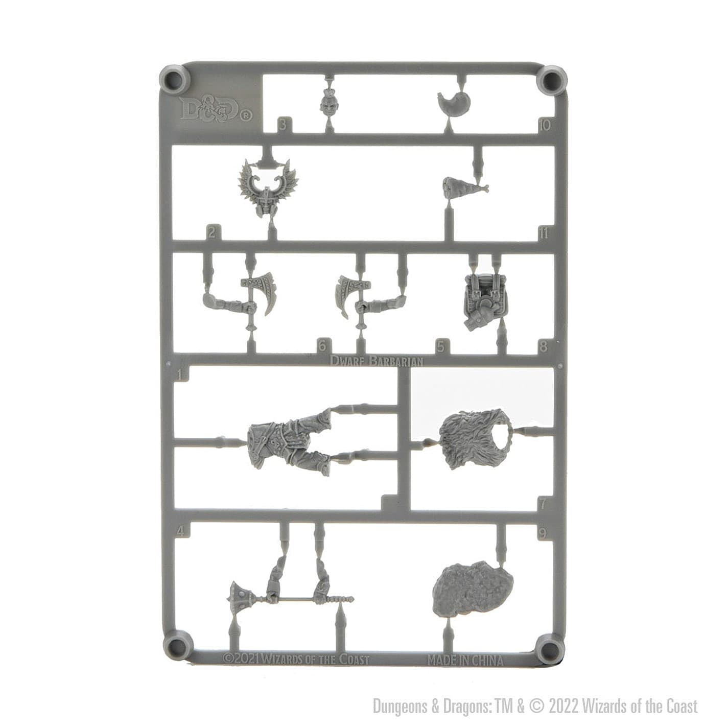 Dungeons and Dragons Dungeons & Dragons Frameworks: Dwarf Barbarian multicolor