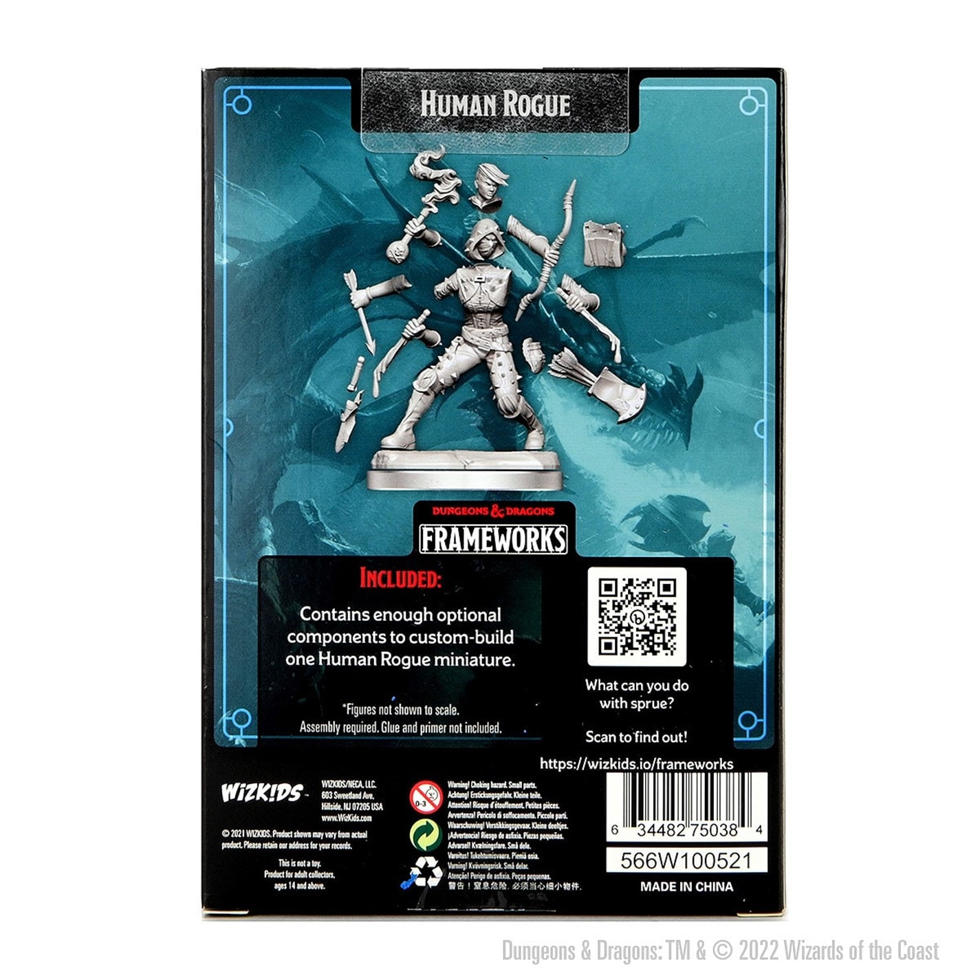 Dungeons and Dragons Dungeons & Dragons Frameworks: Human Rogue Female multicolor