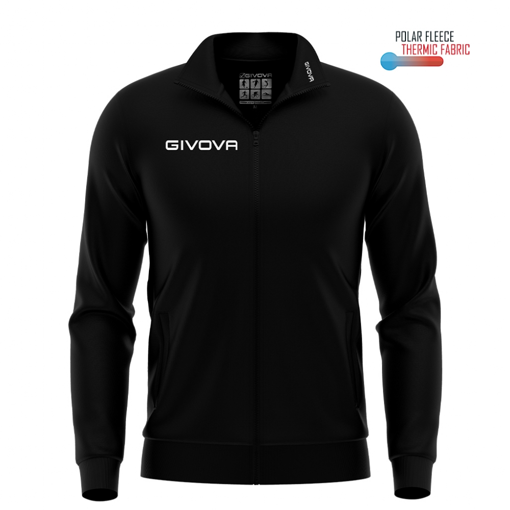 Bluza trening cu fermoar Polarfleece 500 Givova negru