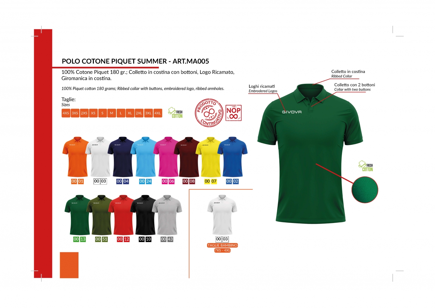 Echipament casual sport POLO SUMMER Givova albastru