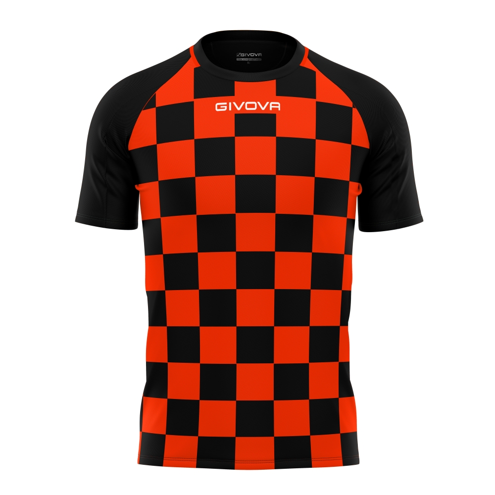 Echipament fotbal SHIRT DAMA Givova portocaliu corallo negru