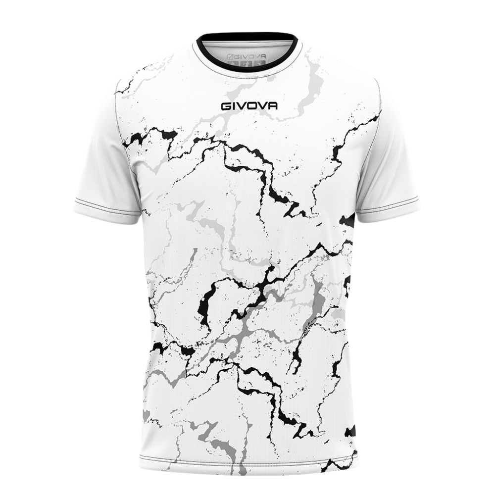 Echipament fotbal SHIRT GRAFITE INTERLOCK Givova alb negru