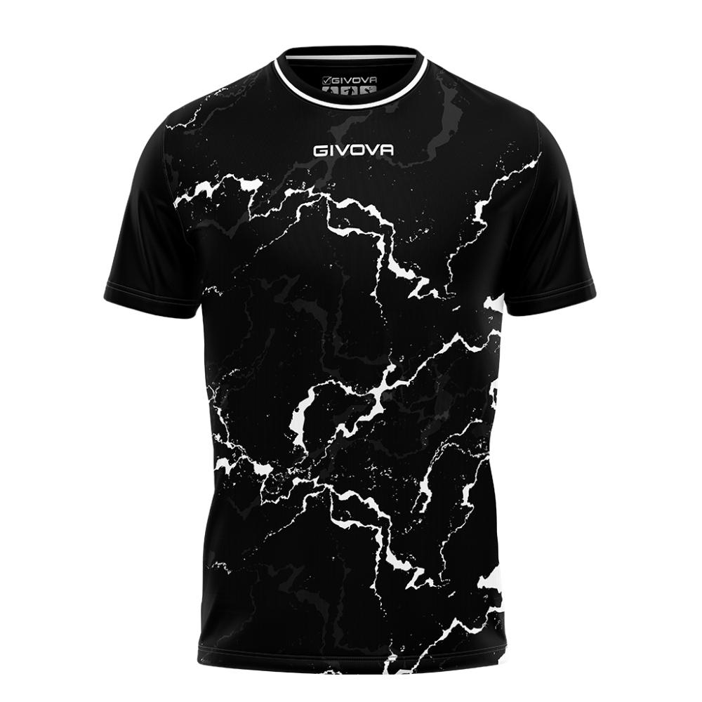 Echipament fotbal SHIRT GRAFITE INTERLOCK Givova negru alb