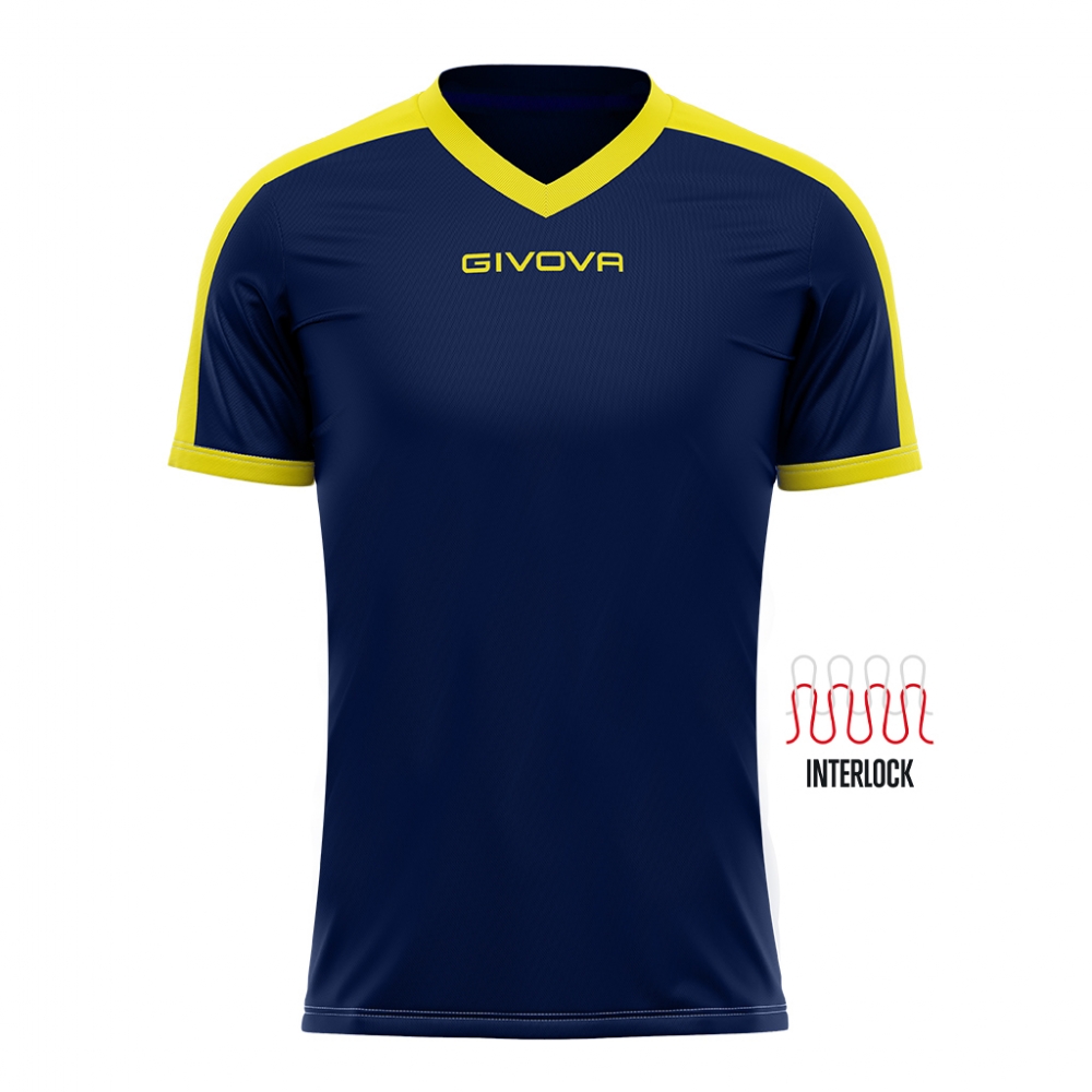 Echipament fotbal SHIRT REVOLUTION Givova albastru galben