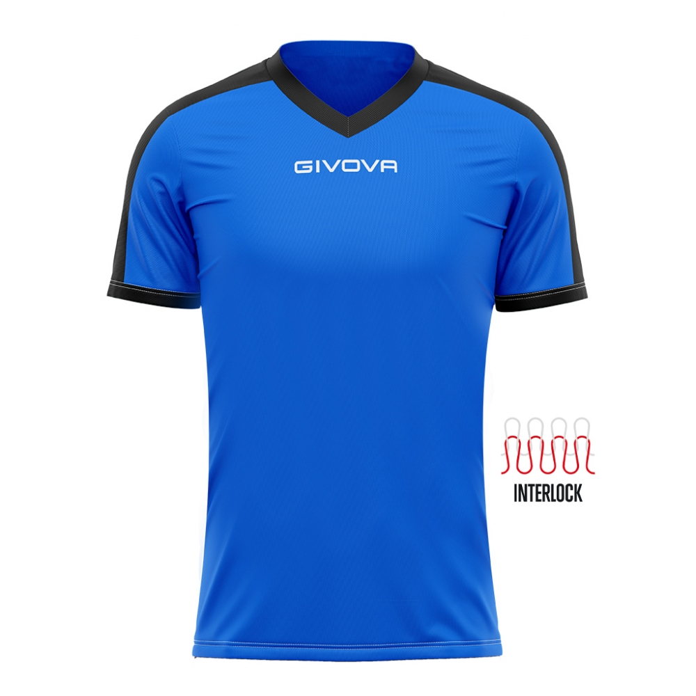 Echipament fotbal SHIRT REVOLUTION Givova albastru negru