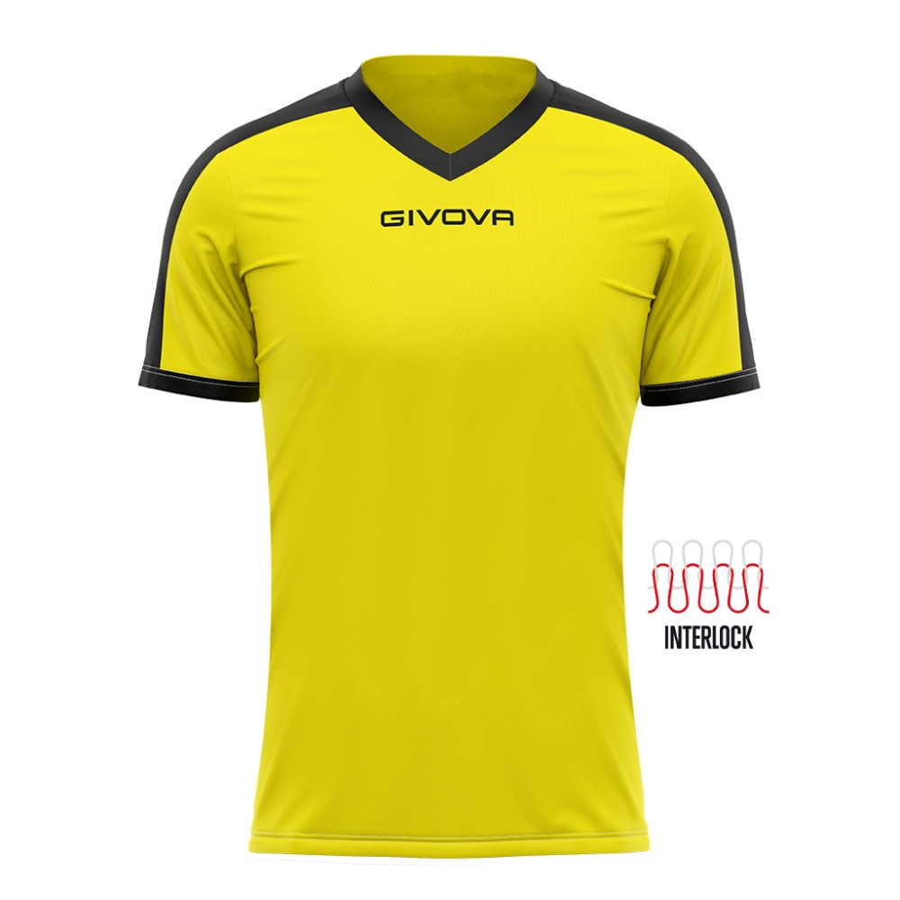 Echipament fotbal SHIRT REVOLUTION Givova galben negru