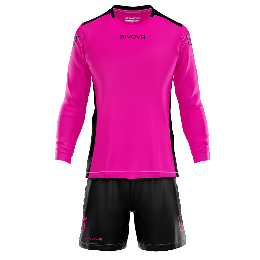 Echipament portar KIT PORTIERE HYGUANA Givova roz fucsia negru