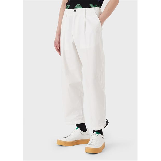 EMPORIO ARMANI Emporio Pantaloni pentru barbati alb panna