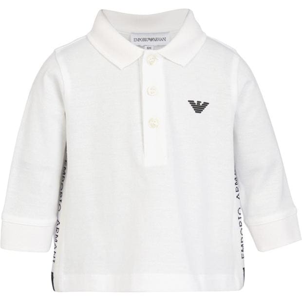 EMPORIO ARMANI Emporio Polo bebelusi alb ottico