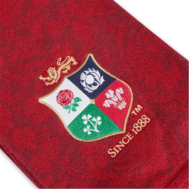 Esarfa Canterbury British and Irish Lions 2024 Supporters pentru adulti rosu dahlia